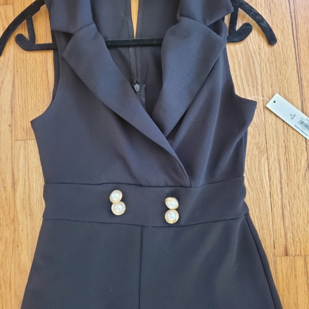Black one piece jumpsuit